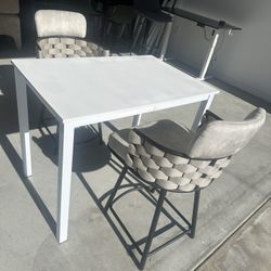 3 Pc Dining Table Set – Refinished