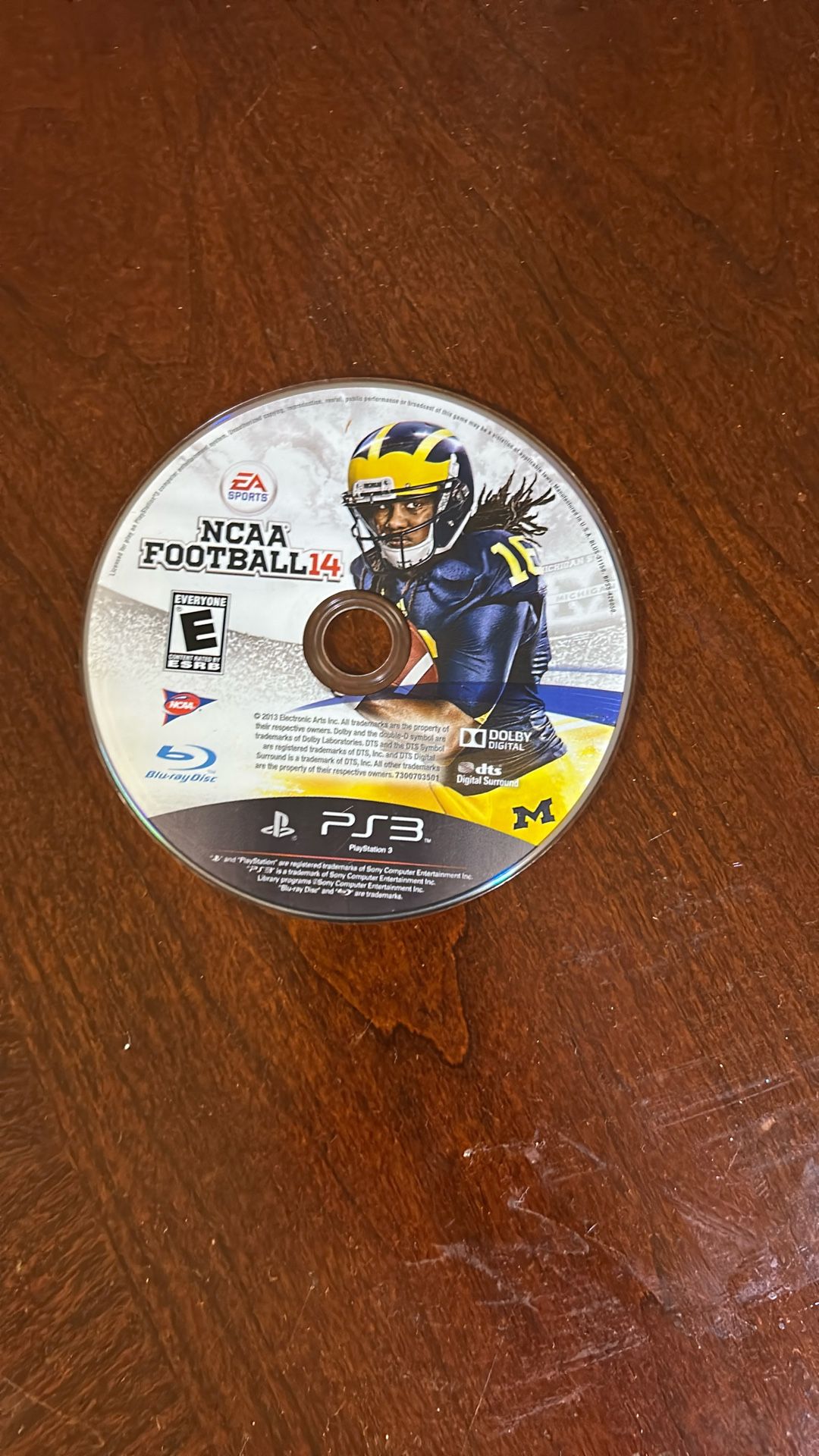 NCAA football 2014 for the PS3