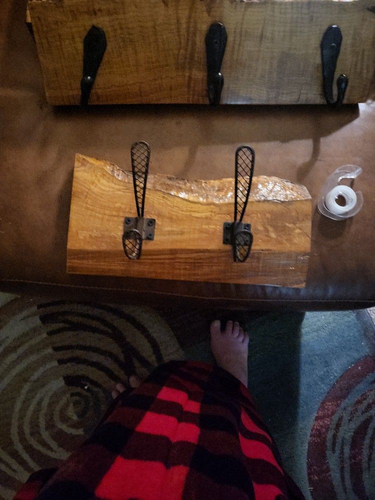 Live Edge Maple Coat Rack