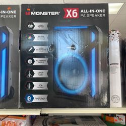 Monster X6 All-In-One Pa Speaker