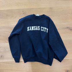 Kansas City Navy Crewneck Sweatshirt