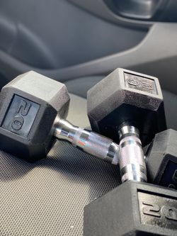 20Lb set of two dumbbells