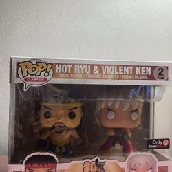 Funko Pop Street Fighter Hot Ryu & Violent Kim 2 Pack