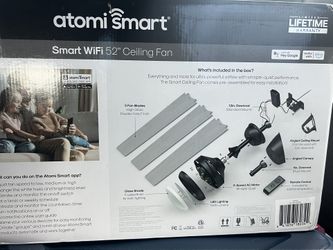 Atomi Smart 52 Inch Ceiling Fan 