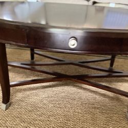 Bassett Coffee Table- Oval / Bassett Two Drawers