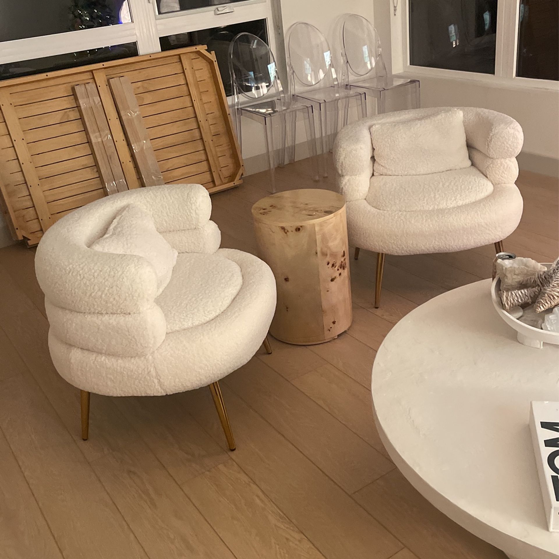 Two New Boucle Chairs