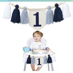 1pc Handmade Boho High Chair Tassel Garland Shower Party Birthday Banner