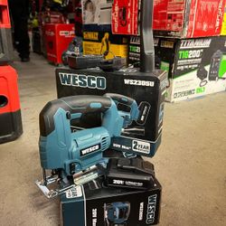 WESCO 20V CORDLESS JIG SAW 