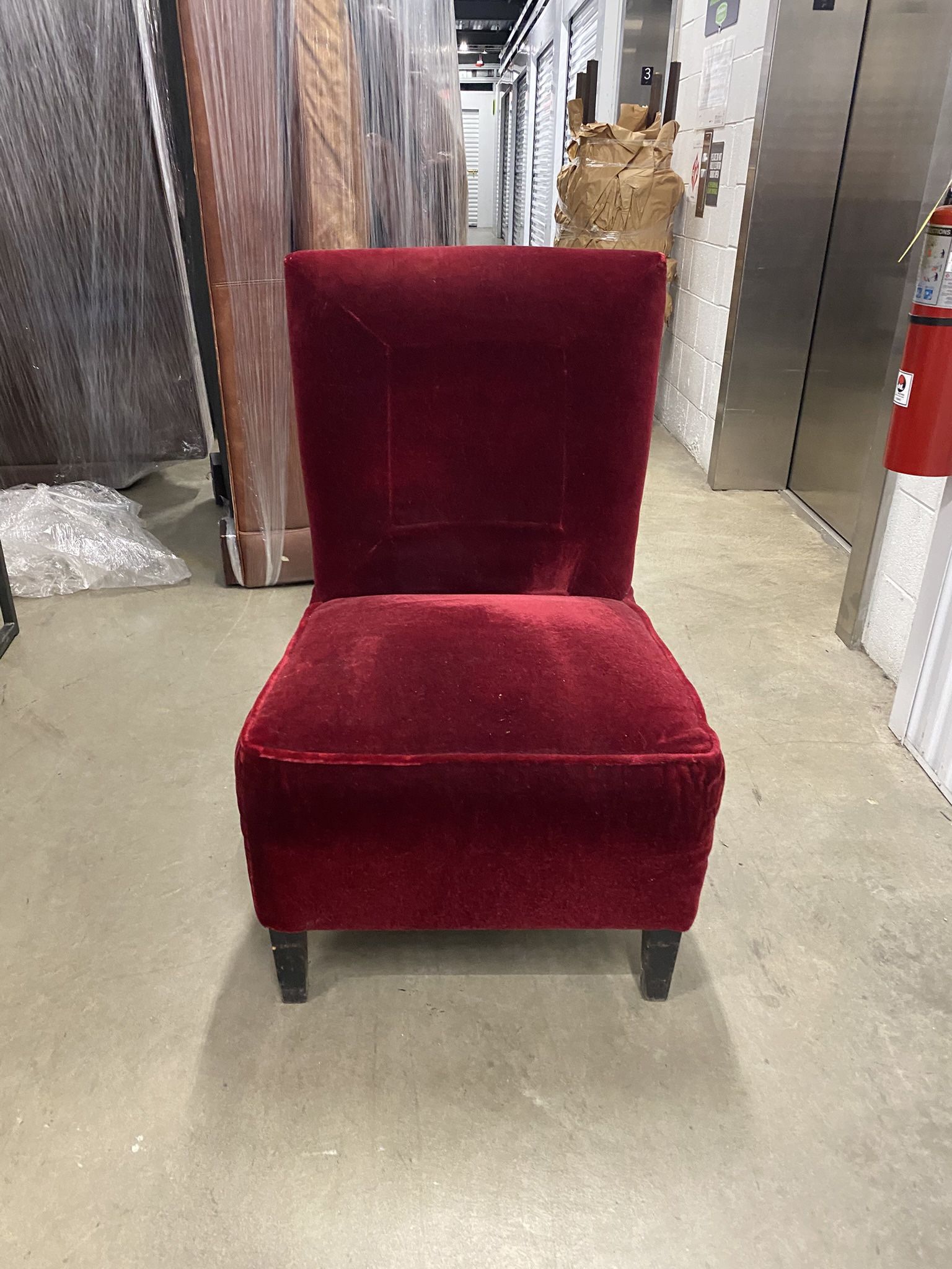 Deep Red Chair