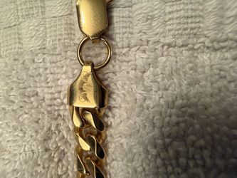 14k gold filled Cuban link chain