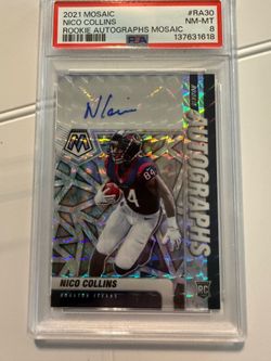 Nico Collin’s 2021 Mosaic PSA 8 Rookie Auto