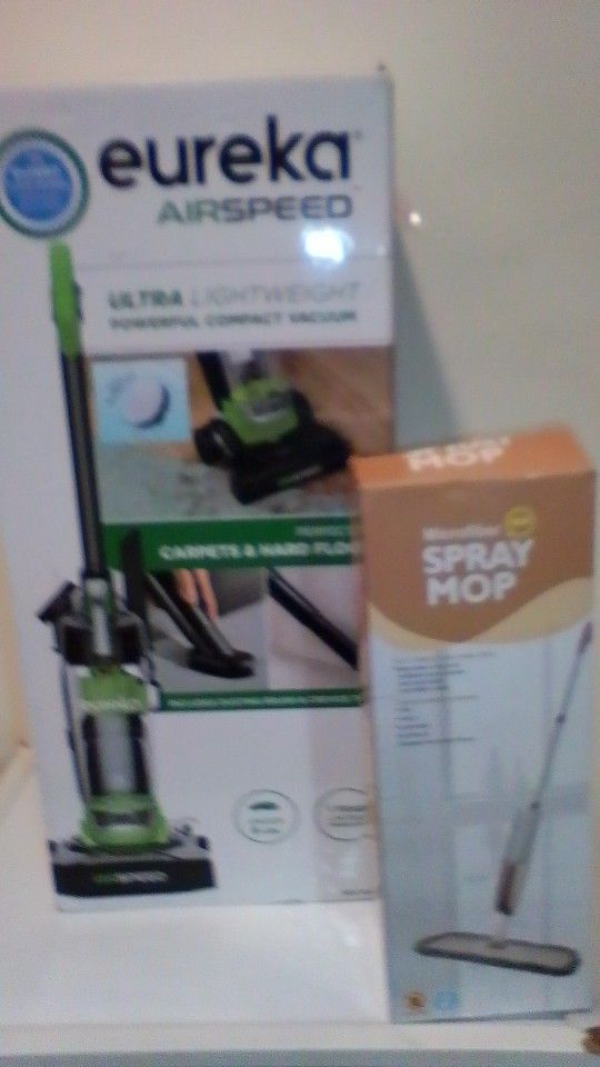 Bundle Eureka Airspeed Ultra Lightweight Powerful Compact VacuumNEU10AE4+Microfiber Spray Mop