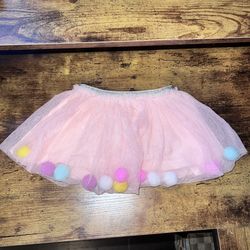 baby girl tutu with pon pons 