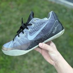 Size 12 - Nike Kobe 9 EM Premium Metallic Silver Black
