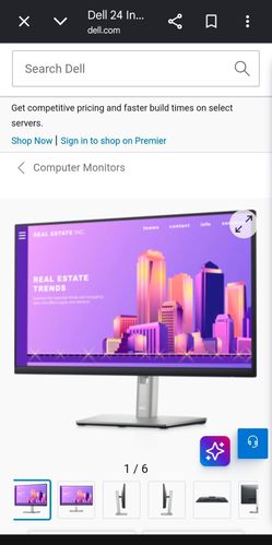 New Dell 24 Monitor/Screen - P2422H