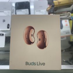 EARPHONES, ELECTRONICS , SAMSUNG GAXLAY BUDS LIVE  IN BOX OPEN 