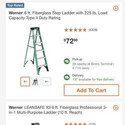 Werner 6ft Green Ladder 