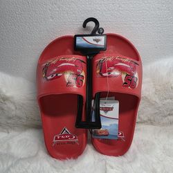 Disney Pixar Cars Lightning McQueen Slides Size 5