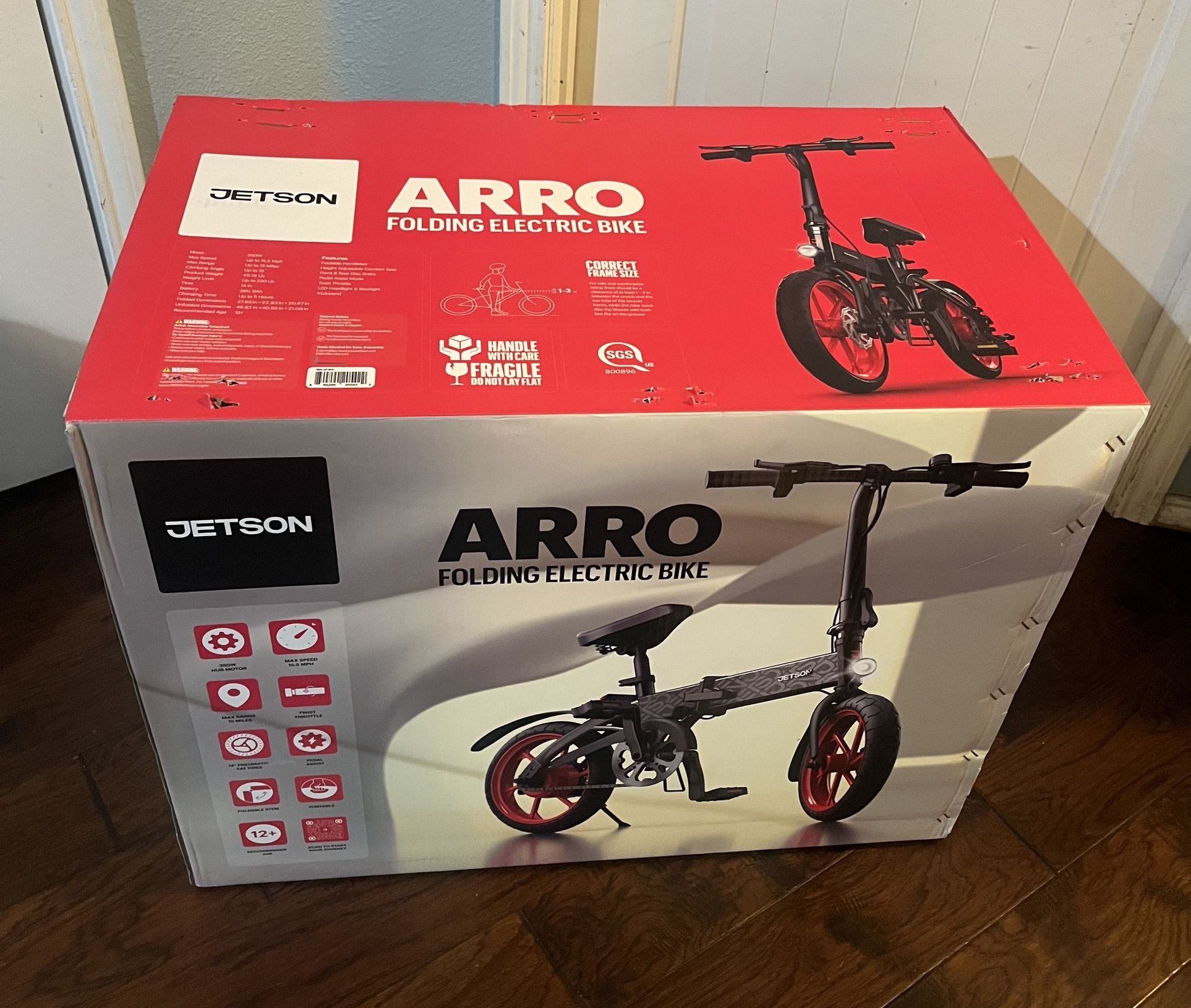 Jetson Arro 14" Compact Electric Bike - Black
