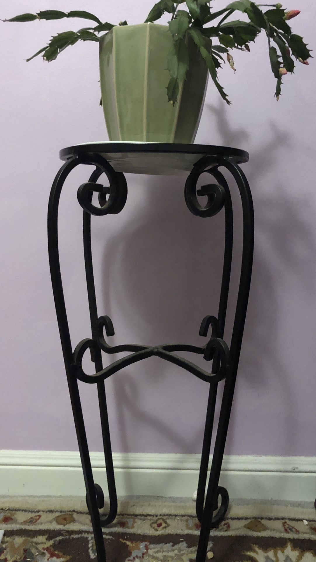 Iron plant stand Spanish style