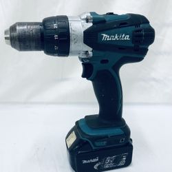 Makita 18V 1/2” Cordless Hammer Drill W/3Ah Battery