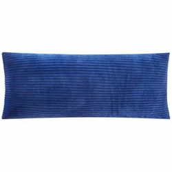 Large Blue Corduroy Textured Body Pillow
