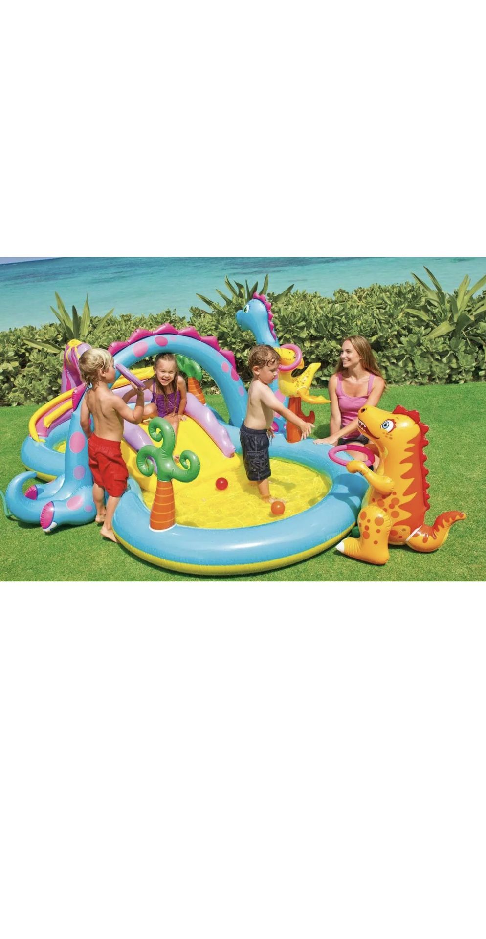 💦Intex Dinoland Play Center Kiddie Inflatable Swimming Pool