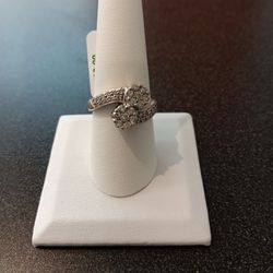 1970 Vintage 1.50 ct. t.w. Diamond Bypass Ring in 14kt White Gold
