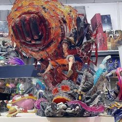 Anime Luffy One Piece Punch Gk Gear 5 Monkey D. Luffy Action Figure Statue