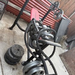 Bench Press With Weighs And Bars