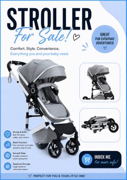 Grey multifunctional stroller