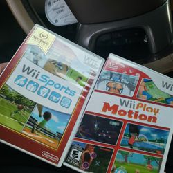 Nintendo Wii  Wii Play Motion And Wii Sports Games Both Complete Excellent Condition 