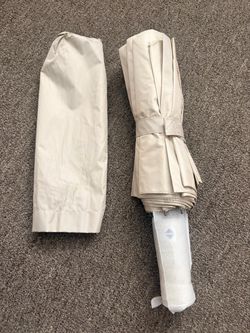 New Beige UV Protection Sun & Rain Umbrella