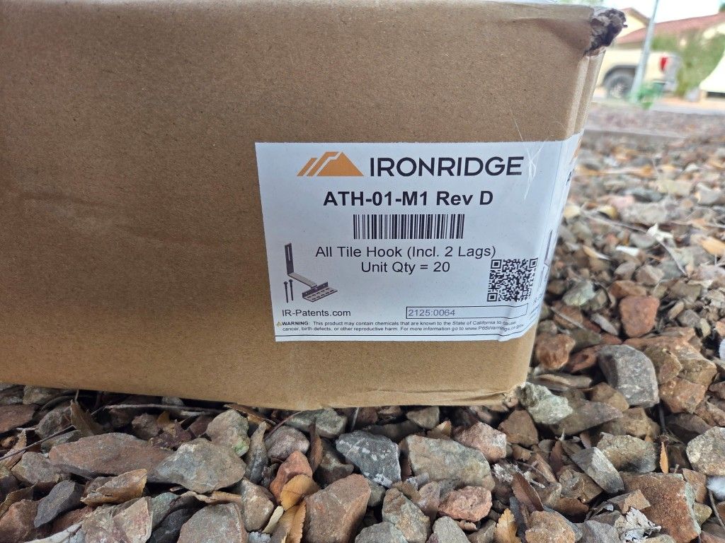 Ironridge Solar Tile Hooks 