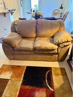 Suede Love Seat