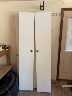 Doors, closet shelves, more doors