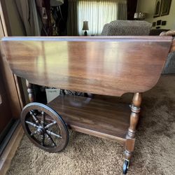 Vintage Chery Wood Tea Cart by Hitchcock Furniture - STILL AVAILABLE! 