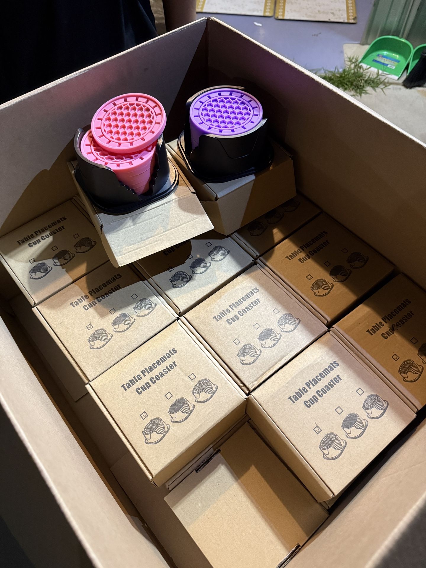 Colorful Table Placements Cup Coaster