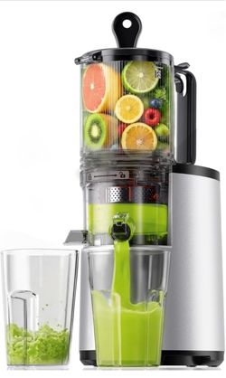EUHOMY Cold Press Juicer, Silver