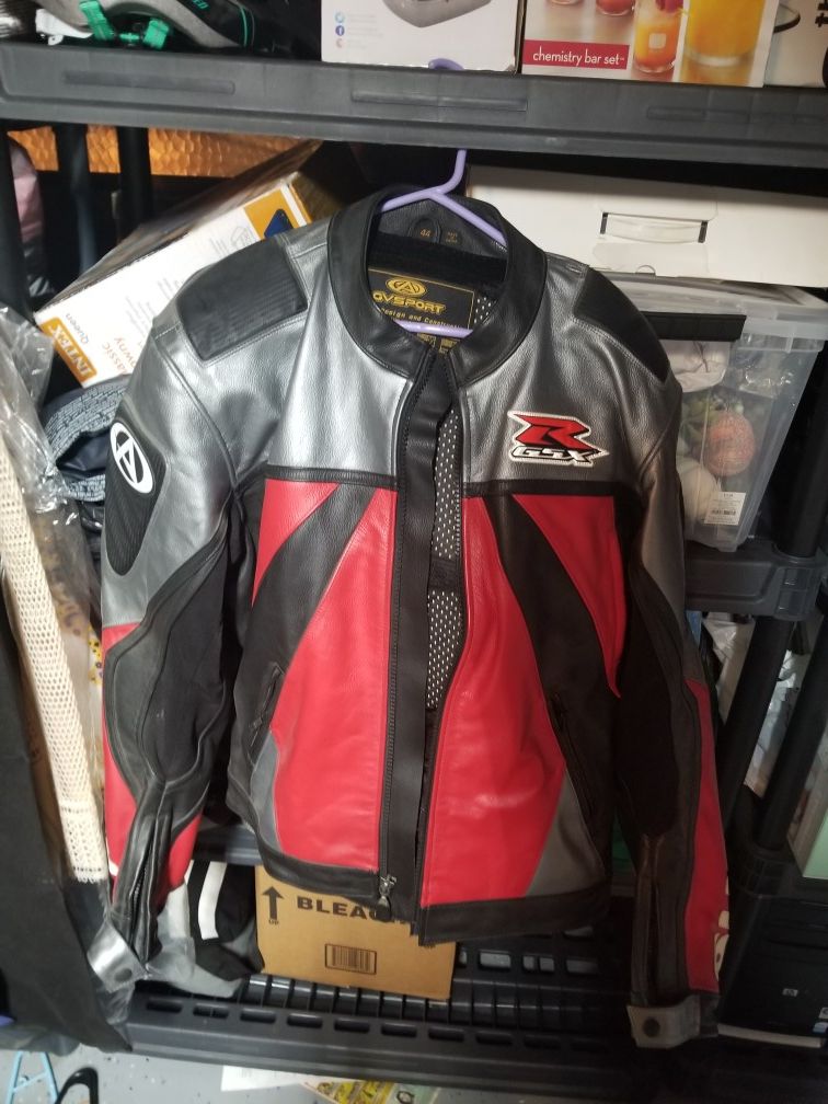 Motorcycle leather jacket ( Suzuki edition )