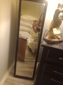 Full Length Floor Mirror Dark Frame