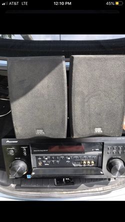 Pioneer receiver with 2 JBL speakers + wires