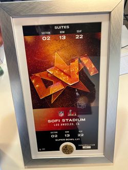 LA RAMS Superbowl LVI memorabilia