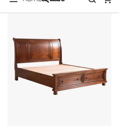 King Size Bed With Mattress, All 100% Wood