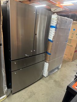 4 door counter depth refrigerator GE PROFILE stainless steel