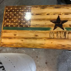 Epoxied US Army coffee table