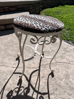 $27/ Cheetah Print Vanity Stool
