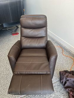 Very Nice Leather Swivel Rocker Recliner