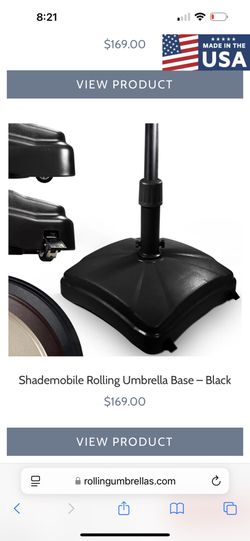 Shademobile Rolling Umbrella Base 