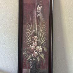 Framed Floral Artwork
